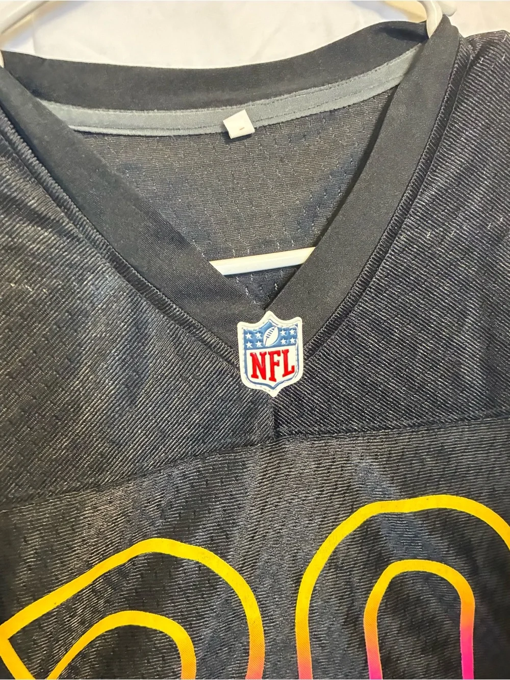 Nike Kids Black Jersey with Neon Gradient 30